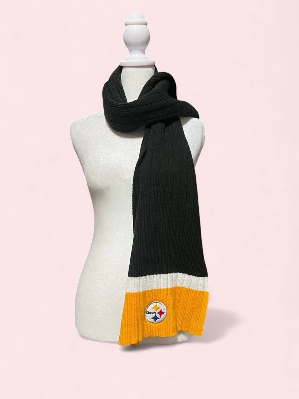 Steelers Black & Gold Knit Scarf